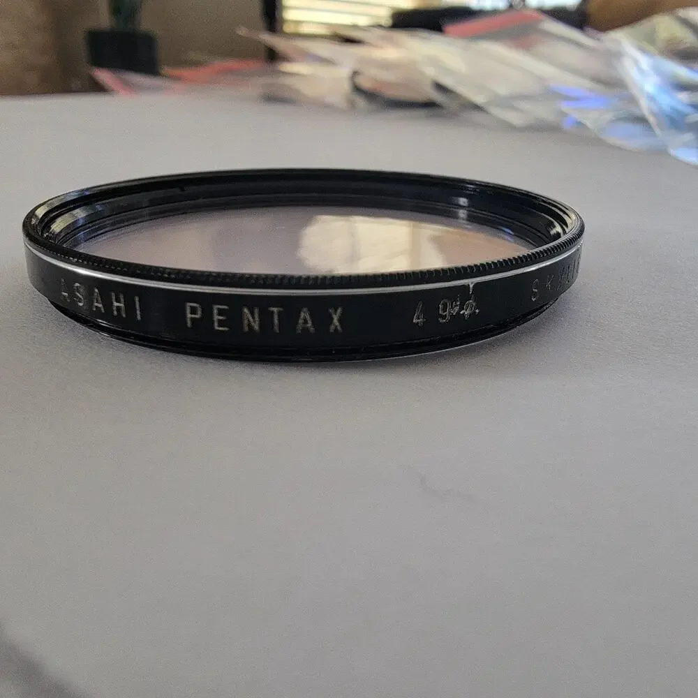 Pentax Asahi Skylight 49mm Black Lens Filter Screw-In Non-Reflex Camera Gear